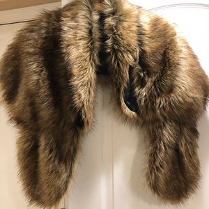 Faux fur stole